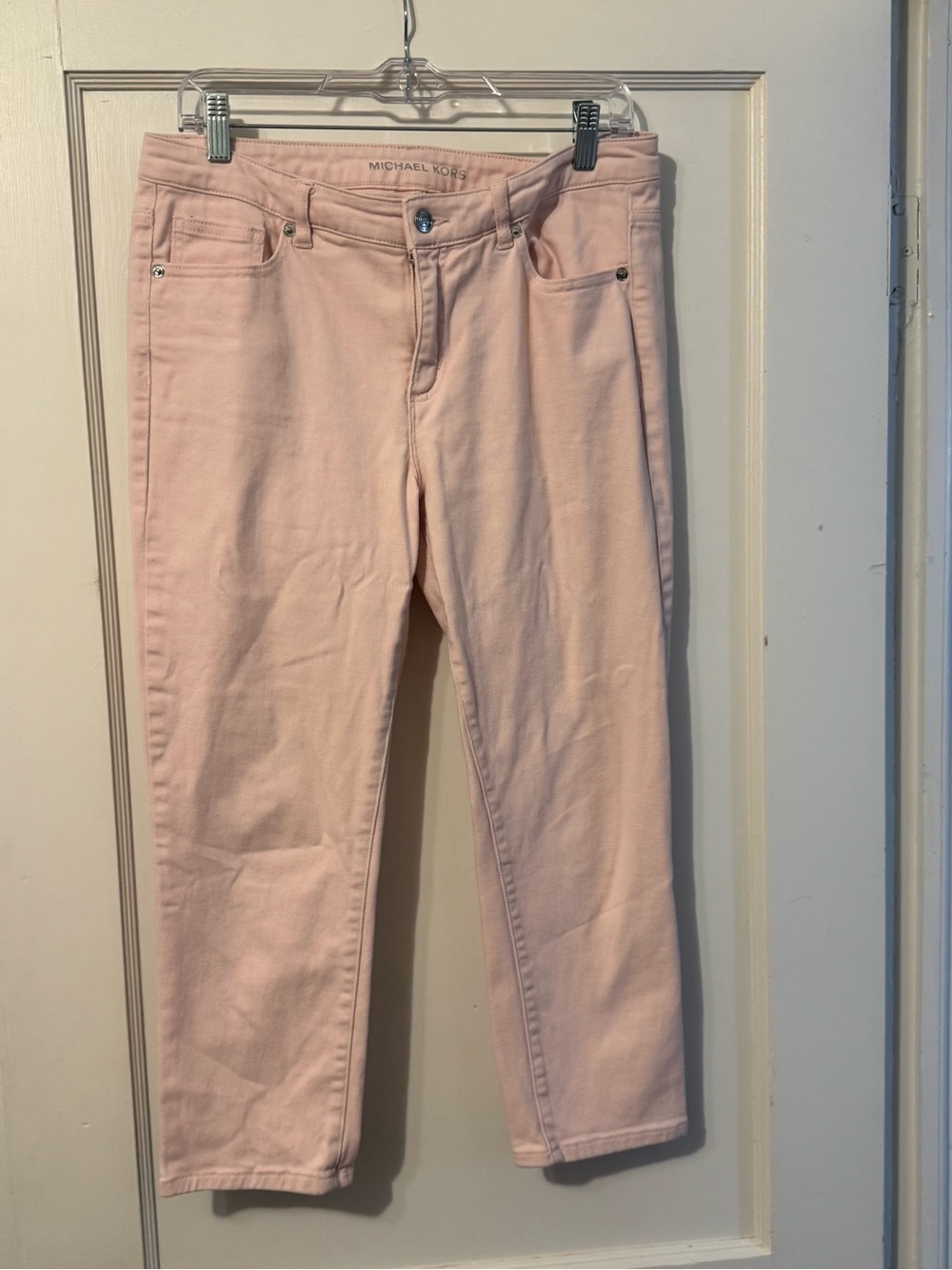Michael Kors Blush Cropped Stretch Jeans